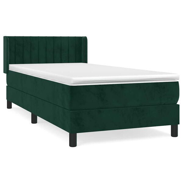 vidaXL &Kappa;&rho;&epsilon;&beta;ά&tau;&iota; Boxspring &mu;&epsilon; &Sigma;&tau;&rho;ώ&mu;&alpha; &Sigma;&kappa;&omicron;ύ&rho;&omicron; &Pi;&rho;ά&sigma;&iota;&nu;&omicron; 90x200 &epsilon;&kappa;. &Beta;&epsilon;&lambda;&omicron;ύ&delta;&iota;&nu;&omicron;