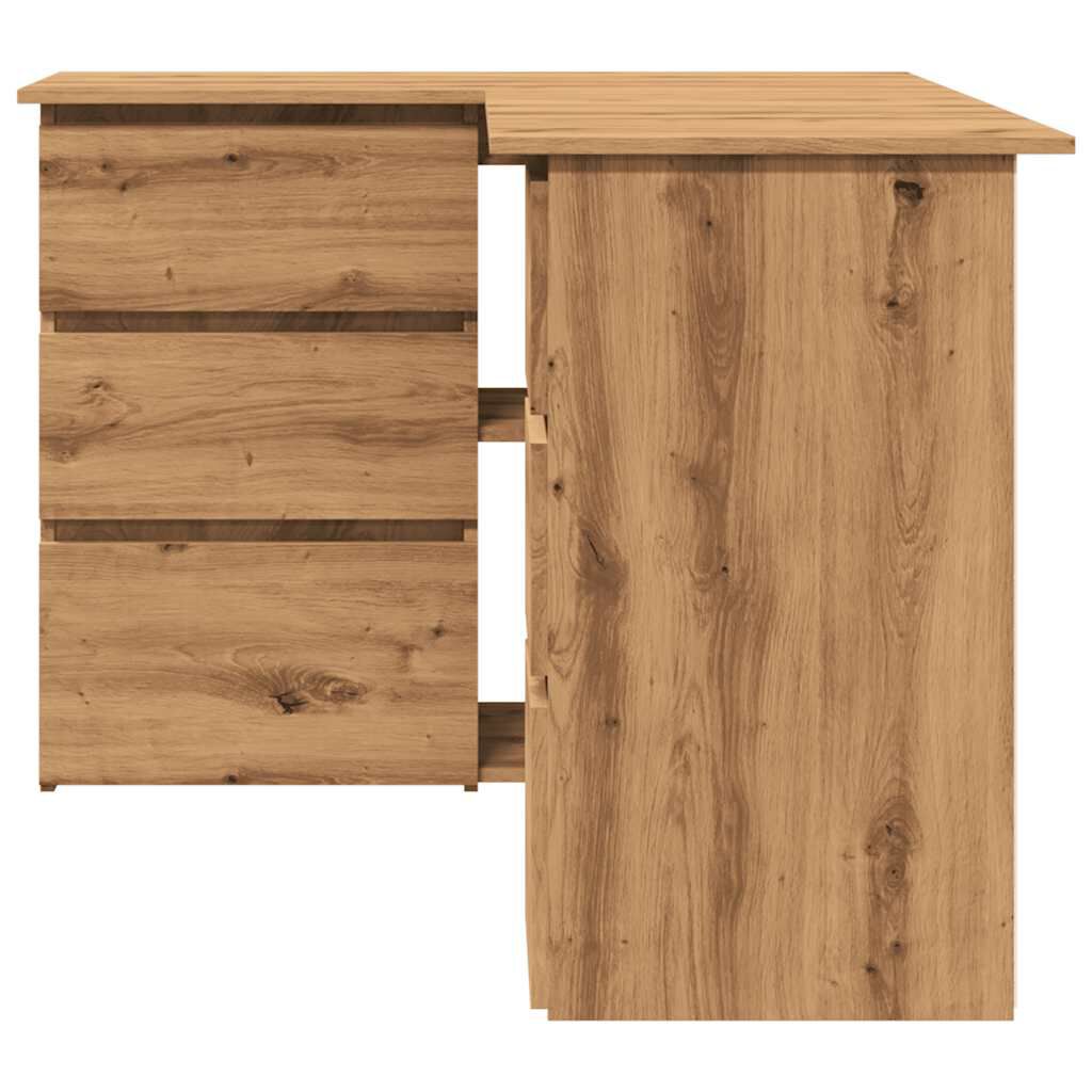 vidaXL Γωνιακό γραφείο Artisan Oak 145x100x76 cm Κατασκευασμένο ξύλο