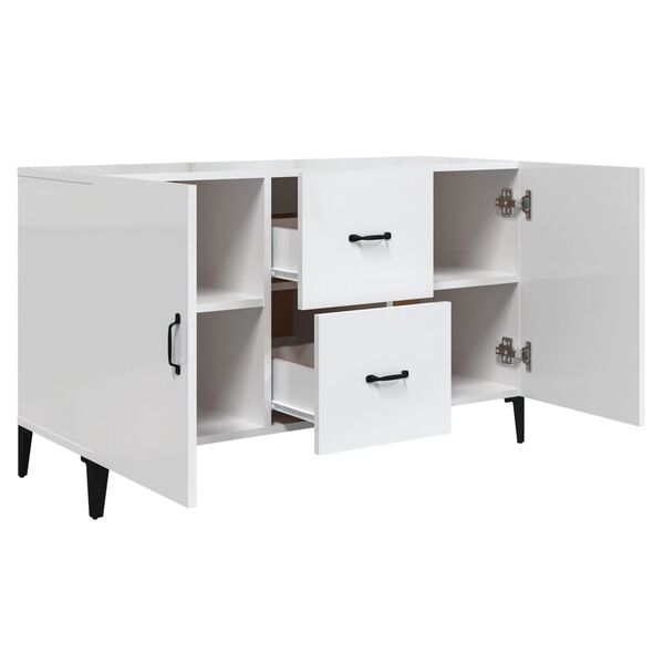 vidaXL Ντουλάπι Γυαλιστερό Λευκό 100 x 36 x60 εκ. Επεξεργασμένο Ξύλο