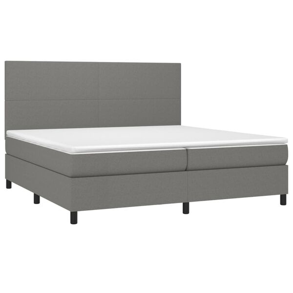 vidaXL &Kappa;&rho;&epsilon;&beta;ά&tau;&iota; Boxspring &mu;&epsilon; &Sigma;&tau;&rho;ώ&mu;&alpha; &Sigma;&kappa;&omicron;ύ&rho;&omicron; &Gamma;&kappa;&rho;&iota; 200x200 &epsilon;&kappa;. &Upsilon;&phi;&alpha;&sigma;&mu;ά&tau;&iota;&nu;&omicron;
