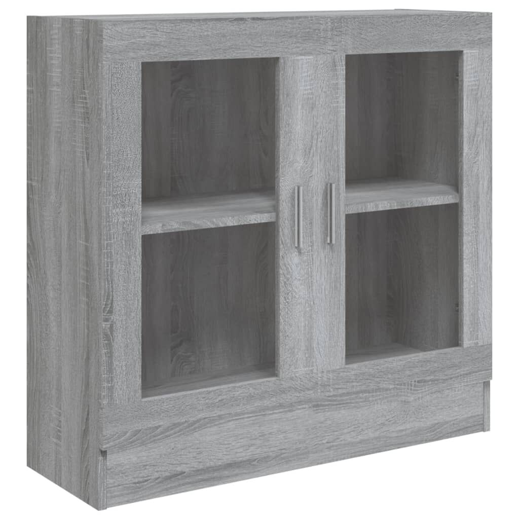vidaXL Βιτρίνα Γκρι Sonoma 82,5x30,5x80εκ. από Επεξεργασμένο Ξύλο