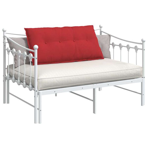 vidaXL Μαξιλάρι Πλάτης Κόκκινο 100 x 19 x 50 εκ ύφασμα