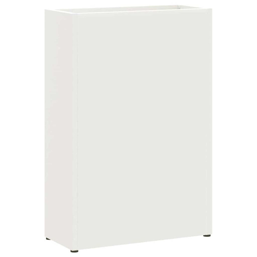 vidaXL Σχέδιο & βάση αποθήκευσης Λευκό 28 x 12 x 41 εκ Μέταλλο