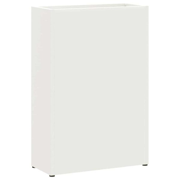 vidaXL Σχέδιο & βάση αποθήκευσης Λευκό 28 x 12 x 41 εκ Μέταλλο