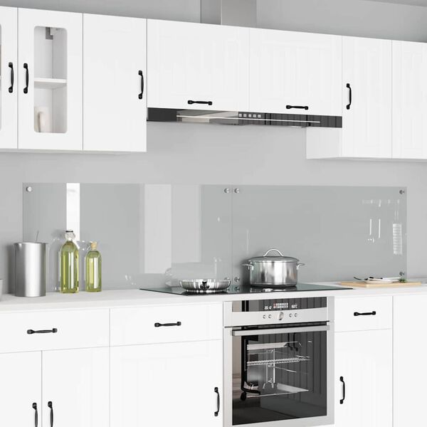 vidaXL Πίσω Πάνελ Κουζίνας 2 pcs Διαφανές 110 x 50 cm σκληρυμένο γυαλί