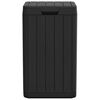 vidaXL Κάδος Απορριμμάτων Εξ. Χώρου Ανθρακί 38x38x65 εκ. Πολυπρ/λένιο