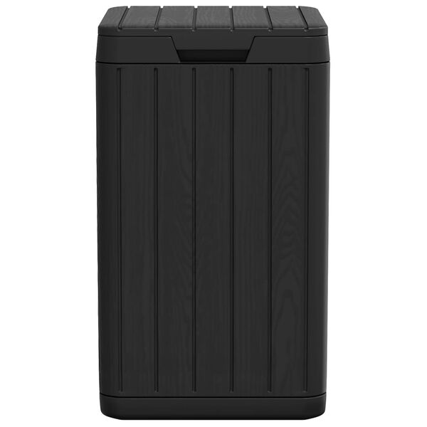 vidaXL Κάδος Απορριμμάτων Εξ. Χώρου Ανθρακί 38x38x65 εκ. Πολυπρ/λένιο