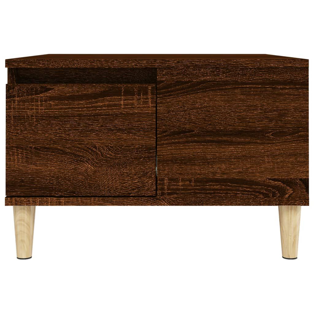 vidaXL Τραπεζάκι Σαλονιού Καφέ Δρυς 55x55x36,5 εκ. Επεξεργασμένο Ξύλο