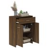 vidaXL Ντουλάπι Μπάνιου Καφέ Δρυς 60 x 33 x 80 εκ. Επεξεργασμένο Ξύλο