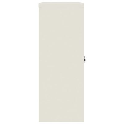 vidaXL Αρχειοθήκη Λευκή 90 x 40 x 105 εκ. από Ατσάλι