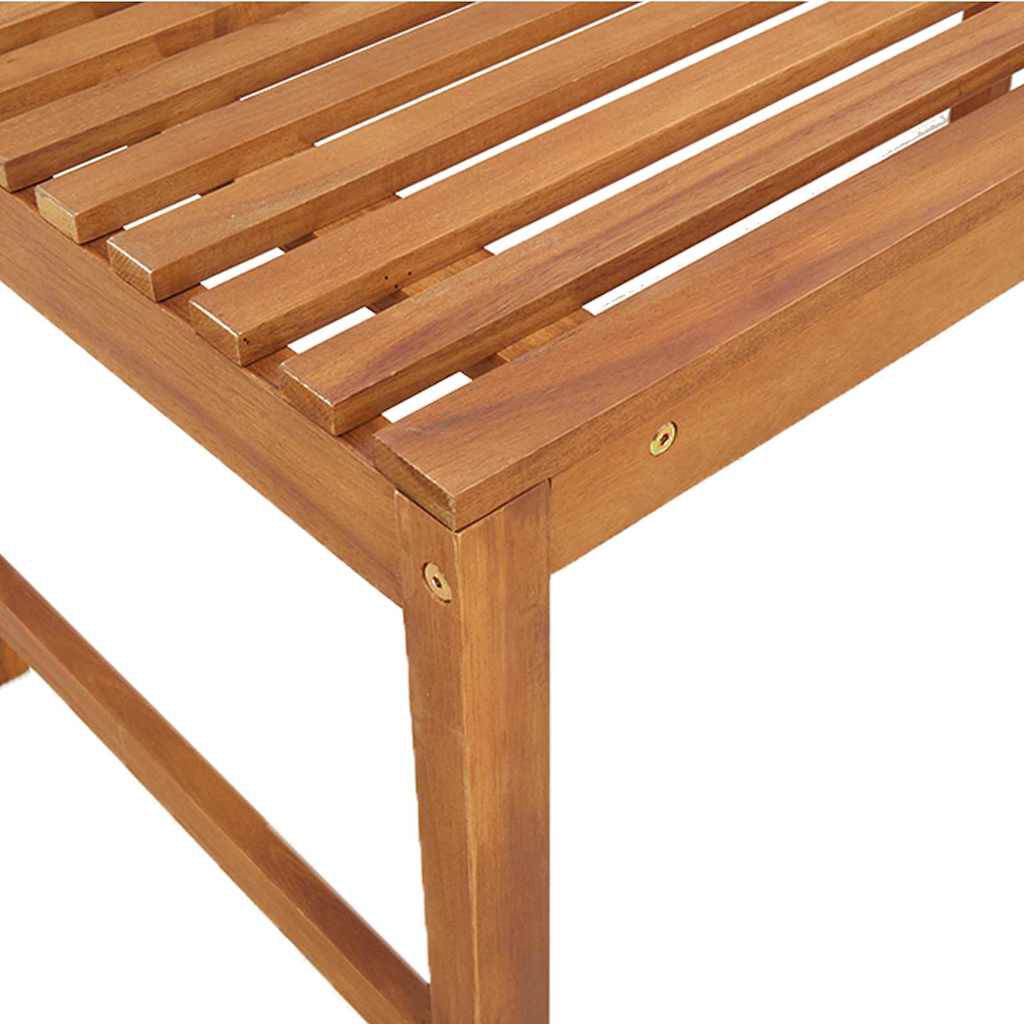 vidaXL Σετ Παγκάκι Κήπου 5 pcs Καφέ Μασίφ ξύλο ακακίας
