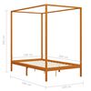 vidaXL Πλαίσιο Κρεβατιού με Ουρανό/2 Συρτάρια 140x200 εκ. Ξύλο Πεύκου