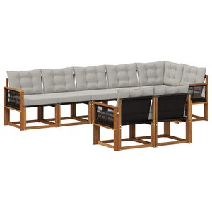 vidaXL &Sigma;&epsilon;&iota;&rho;ά &Kappa;&alpha;&nu;&alpha;&pi;έ &Epsilon;&xi;&omega;&tau;&epsilon;&rho;&iota;&kappa;&omicron;ύ 8 pcs &Phi;&upsilon;&sigma;&iota;&kappa;ό &kappa;&alpha;&iota; &Alpha;&nu;&omicron;&iota;&chi;&tau;ό &Gamma;&kappa;&rho;&iota;