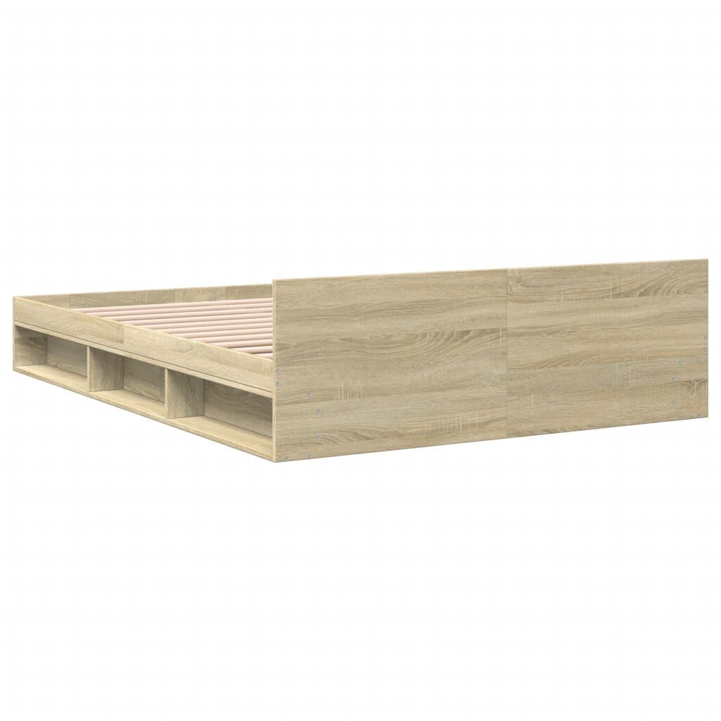 vidaXL Πλαίσιο Κρεβατιού με συρτάρια Sonoma Δρυς 140x200εκ. Επεξ. Ξύλο