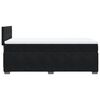 vidaXL Κρεβάτι Boxspring με Στρώμα Μαύρο Single Βελούδινο