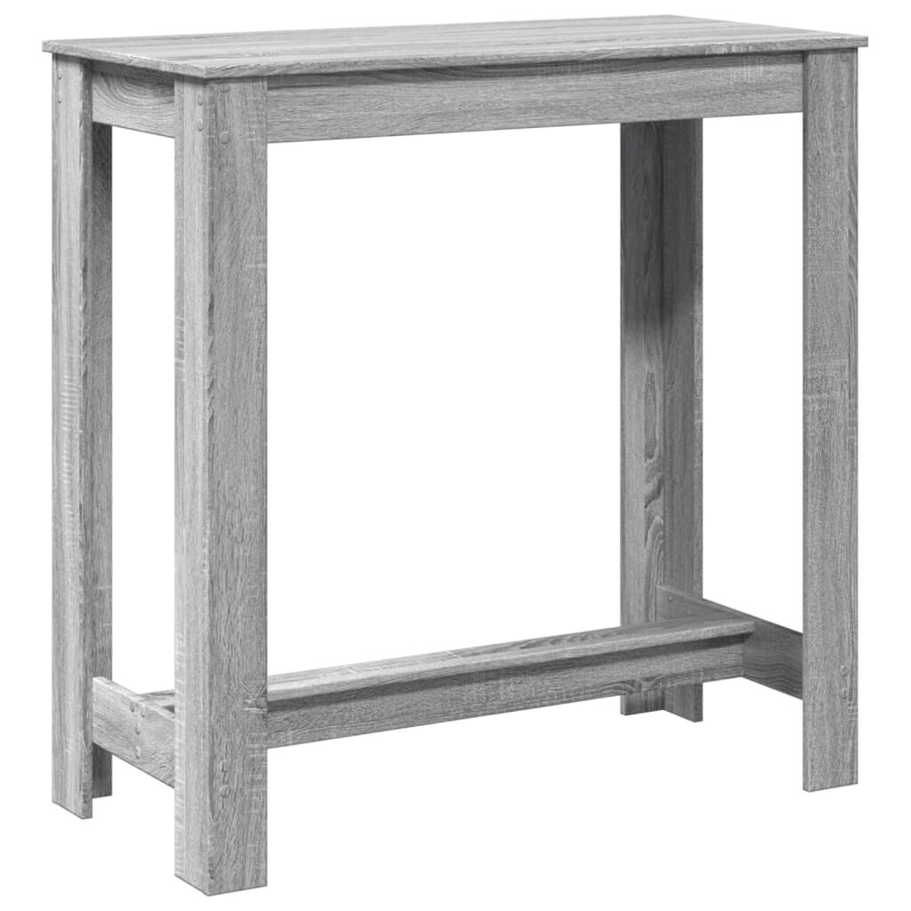 vidaXL Τραπέζι Μπαρ Γκρι Sonoma 102x50x103,5εκ. Επεξεργ. Ξύλο