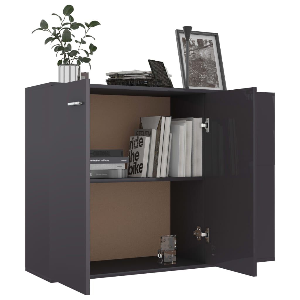 vidaXL Μπουφές Γκρι 105 x 30 x 75 εκ. από Επεξ. Ξύλο