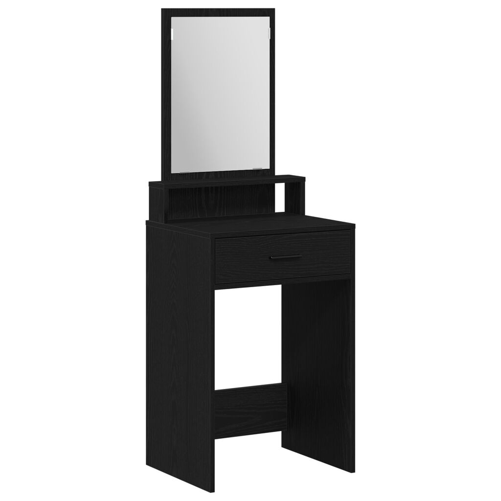 vidaXL Τουαλέτα με Συρτάρια Μαύρη Δρυς 50x41x140 εκ