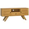 vidaXL Έπιπλο Τηλεόρασης 110 x 30 x 50 εκ. από Μασίφ Ξύλο Teak