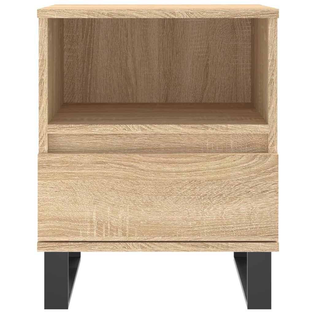 vidaXL Κομοδίνο Sonoma Δρυς 40 x 35 x 50 εκ. από Επεξεργ. Ξύλο