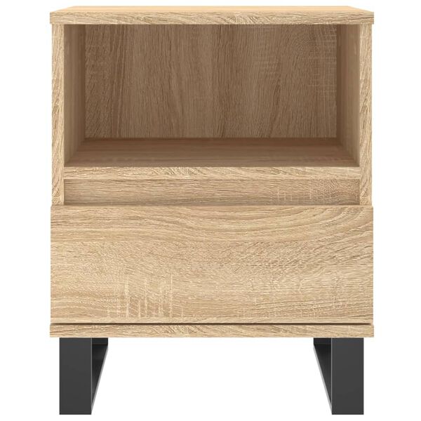 vidaXL Κομοδίνο Sonoma Δρυς 40 x 35 x 50 εκ. από Επεξεργ. Ξύλο