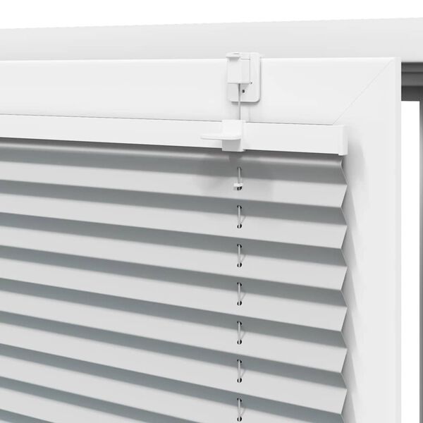 vidaXL Πλισέ περσίδα ανοιχτό γκρι 40x100 cm Πλάτος υφάσματος 39,4 cm