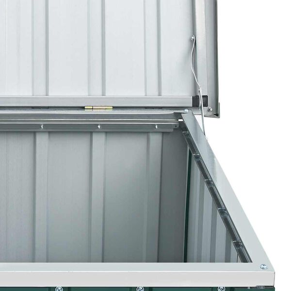 vidaXL Μπαούλο Αποθήκευσης Κήπου Πράσινο 109 x 67 x 65 εκ.