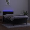 vidaXL &Kappa;&rho;&epsilon;&beta;ά&tau;&iota; Boxspring &mu;&epsilon; &Sigma;&tau;&rho;ώ&mu;&alpha; & LED &Mu;&alpha;ύ&rho;&omicron; 100x200 &epsilon;&kappa;. &Beta;&epsilon;&lambda;&omicron;ύ&delta;&iota;&nu;&omicron;