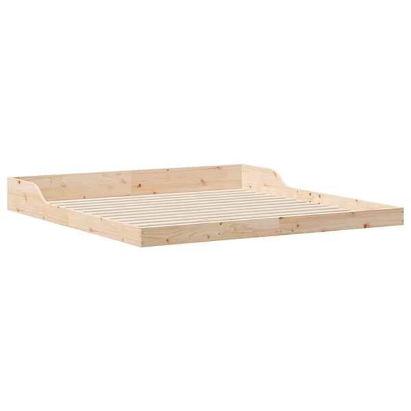 vidaXL Σκελετός Κρεβατιού Καφέ 180 x 200 cm Μασίφ ξύλο πεύκου