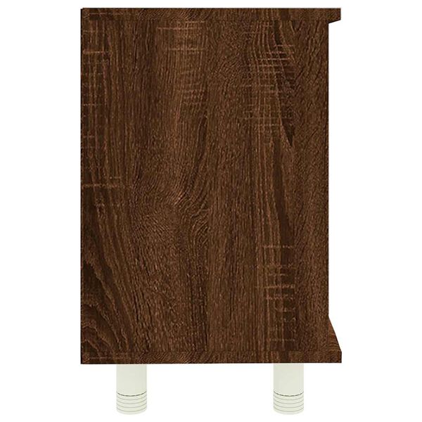 vidaXL Ντουλάπι Μπάνιου Καφέ Δρυς 60x32x53,5 εκ. Επεξεργασμένο Ξύλο
