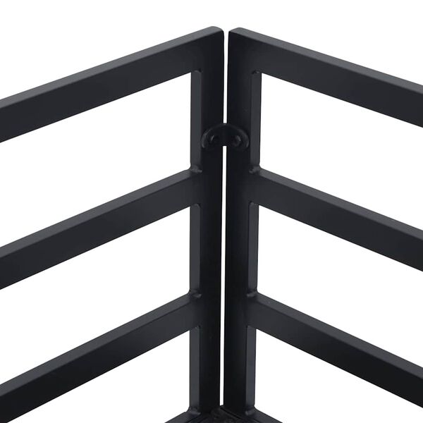 vidaXL Σετ Καναπέ Κήπου 12 pcs Μαύρο Μέταλλο