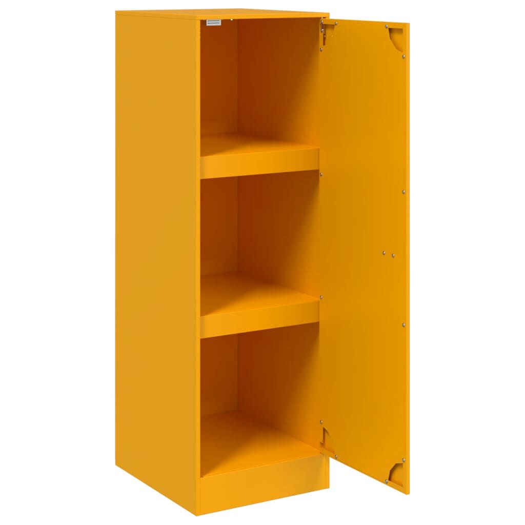 vidaXL Ντουλάπι Μουσταρδί 34,5x39x107 εκ. από Ατσάλι
