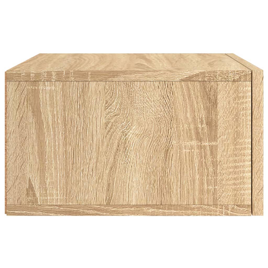vidaXL Κομοδίνα Επιτοίχια 2 τεμ. Sonoma Δρυς 35 x 35 x 20 εκ.