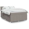 vidaXL &Kappa;&rho;&epsilon;&beta;ά&tau;&iota; Boxspring &mu;&epsilon; &Sigma;&tau;&rho;ώ&mu;&alpha; Taupe 140x190 &epsilon;&kappa;. &Upsilon;&phi;&alpha;&sigma;&mu;ά&tau;&iota;&nu;&omicron;