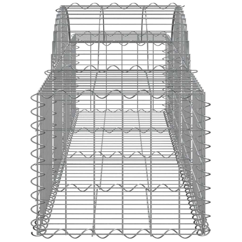 vidaXL Συρματοκιβώτια Τοξωτά 20 τεμ. 200x50x40/60 εκ. Γαλβαν. Ατσάλι