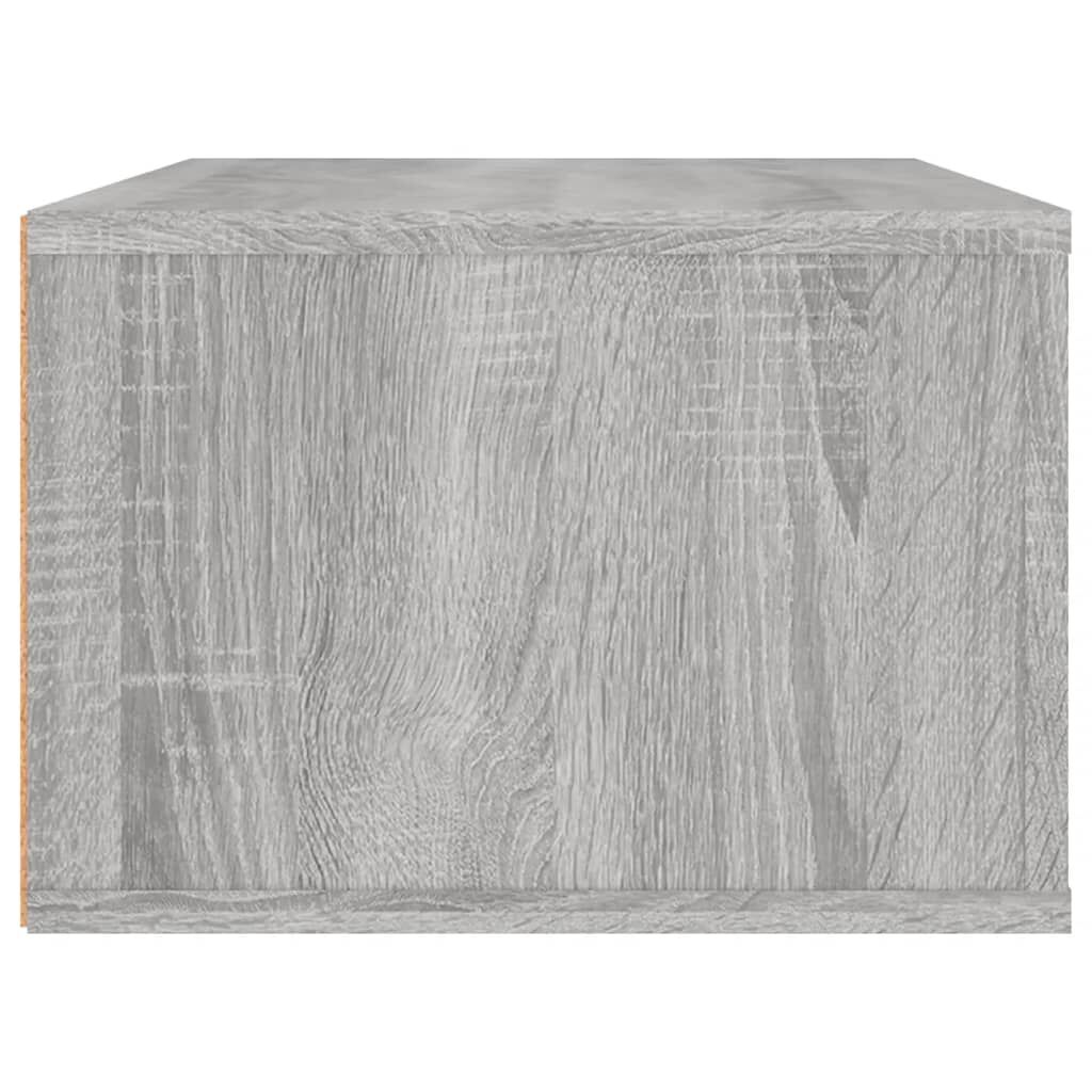 vidaXL Έπιπλο Τηλεόρασης Κρεμαστό Γκρι Sonoma 80x36x25 εκ. Επεξ. Ξύλο