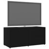 vidaXL Έπιπλο Τηλεόρασης Μαύρο 80 x 34 x 36 εκ. από Επεξ. Ξύλο
