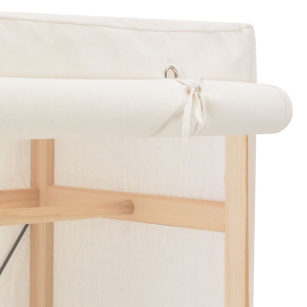 vidaXL Ντουλάπα Λευκή 79 x 40 x 170 εκ. Υφασμάτινη