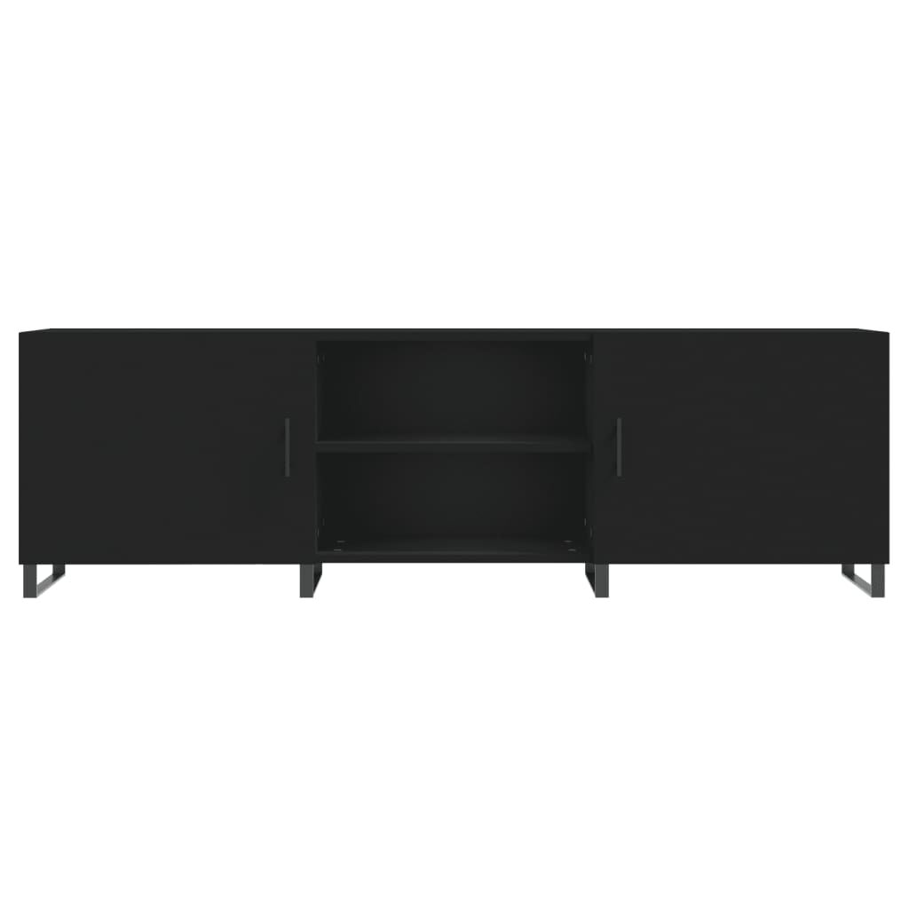 vidaXL Έπιπλο Τηλεόρασης Μαύρο 150x30x50 εκ. Επεξεργασμένο Ξύλο