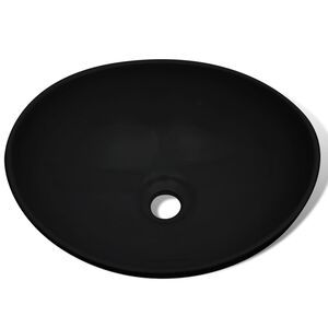 vidaXL &Nu;&iota;&pi;&tau;ή&rho;&alpha;&sigmaf; &Omicron;&beta;ά&lambda; &Mu;&alpha;ύ&rho;&omicron;&sigmaf; 40 x 33 &epsilon;&kappa;. &Kappa;&epsilon;&rho;&alpha;&mu;&iota;&kappa;ό&sigmaf;