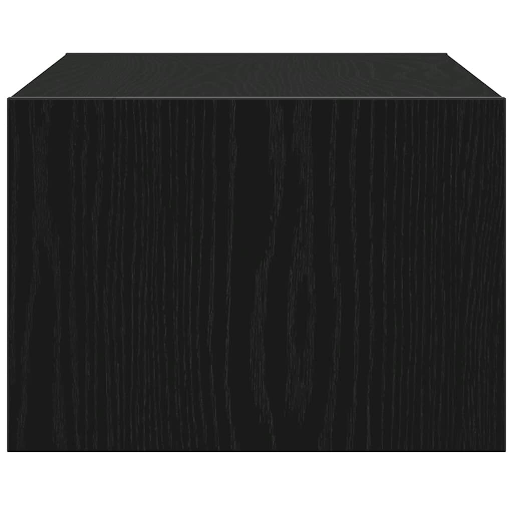 vidaXL Έπιπλο Τηλεόρασης με LED Μαύρη βελανιδιά 75x35,5x25 εκ.