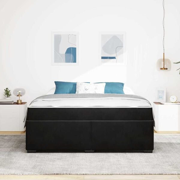 vidaXL &Sigma;&kappa;&epsilon;&lambda;&epsilon;&tau;ό&sigmaf; &Kappa;&rho;&epsilon;&beta;&alpha;&tau;&iota;&omicron;ύ &mu;&epsilon; &sigma;&tau;&rho;ώ&mu;&alpha; &Mu;&alpha;ύ&rho;&omicron; 180 x 200 cm ύ&phi;&alpha;&sigma;&mu;&alpha;