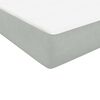 vidaXL Box Spring κρεβάτι με στρώμα ανοιχτό γκρι 200x210 cm Βελούδινο