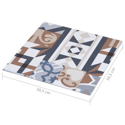 vidaXL Δάπεδο Αυτοκόλλητο Mono Pattern 20 τεμ. 1,86 μ² από PVC
