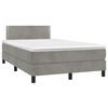 vidaXL &Kappa;&rho;&epsilon;&beta;ά&tau;&iota; Boxspring &mu;&epsilon; &Sigma;&tau;&rho;ώ&mu;&alpha; & LED &Alpha;&nu;.&Gamma;&kappa;&rho;&iota; 120x200 &epsilon;&kappa;. &Beta;&epsilon;&lambda;&omicron;ύ&delta;&iota;&nu;&omicron;