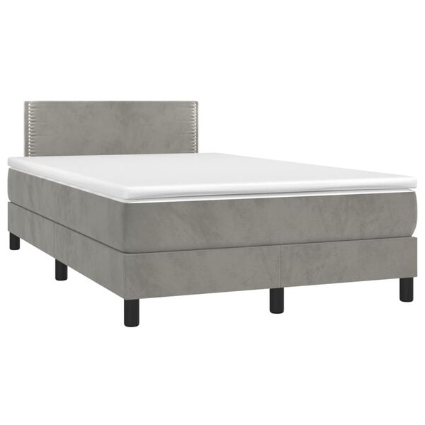 vidaXL &Kappa;&rho;&epsilon;&beta;ά&tau;&iota; Boxspring &mu;&epsilon; &Sigma;&tau;&rho;ώ&mu;&alpha; & LED &Alpha;&nu;.&Gamma;&kappa;&rho;&iota; 120x200 &epsilon;&kappa;. &Beta;&epsilon;&lambda;&omicron;ύ&delta;&iota;&nu;&omicron;
