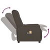 vidaXL Πολυθρόνα Μασάζ Ηλεκτρική Γκρι από Συνθετικό Δέρμα
