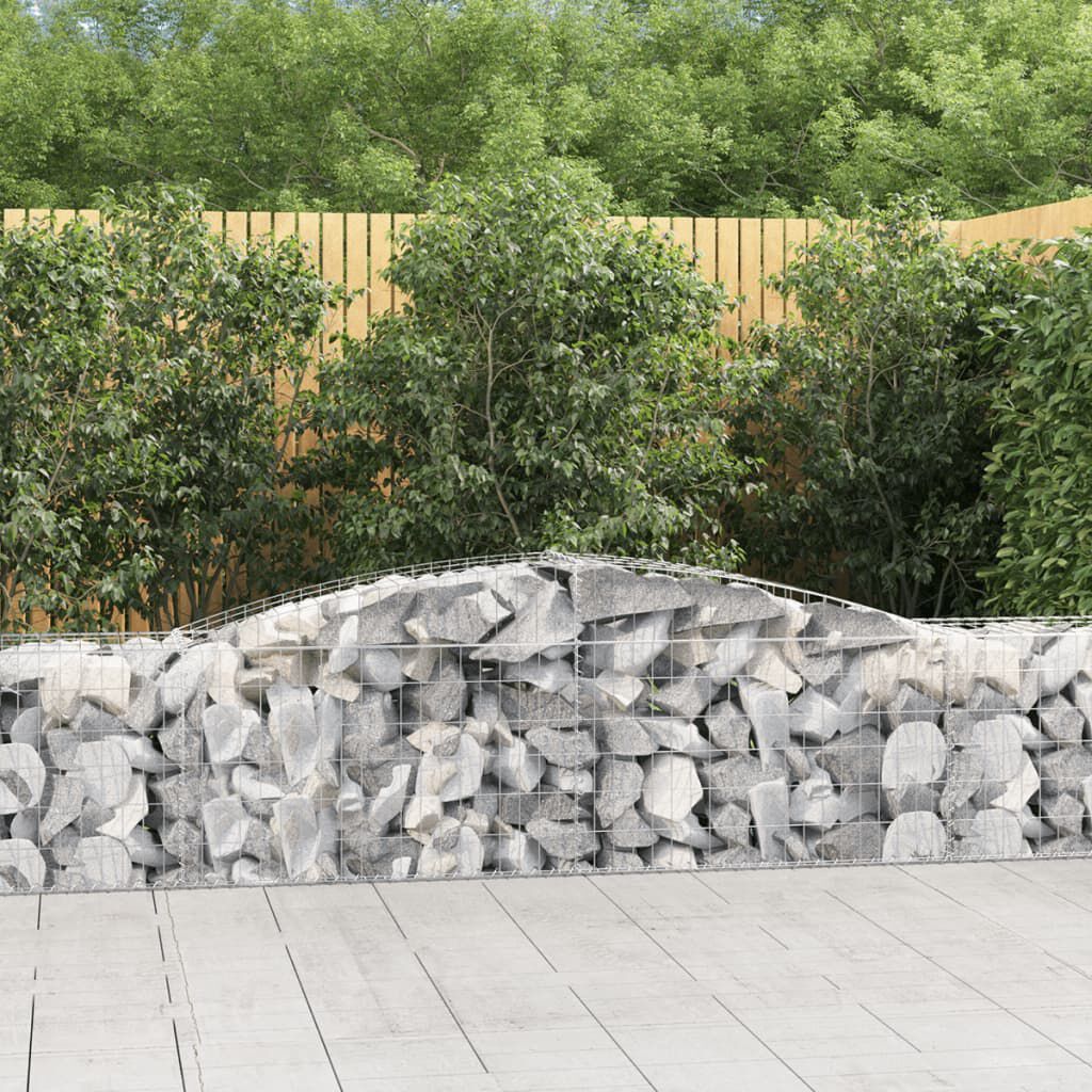 vidaXL Συρματοκιβώτιο Τοξωτό 400x50x60/80εκ. από Γαλβανισμένο Χάλυβα