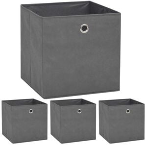 vidaXL &Kappa;&omicron;&upsilon;&tau;&iota;ά &Alpha;&pi;&omicron;&theta;ή&kappa;&epsilon;&upsilon;&sigma;&eta;&sigmaf; 4 &tau;&epsilon;&mu;. &Gamma;&kappa;&rho;&iota; 32x32x32 &epsilon;&kappa;. Ύ&phi;&alpha;&sigma;&mu;&alpha; Non-woven