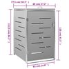 vidaXL Πλαίσιο για Κάδο Απορρ. με Ρόδες 69x77,5x112,5 εκ Αν. Ατσάλι